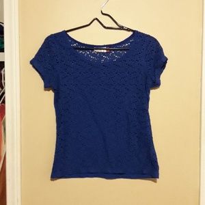 Floral Cut Out Shirt